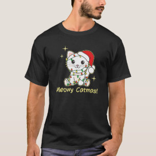 Cat Christmas Animals Cute Cats Meowy Catmas 4 T-Shirt