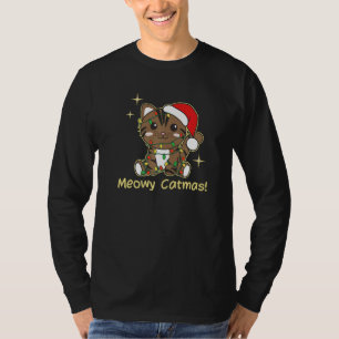 Cat Christmas Animals Cute Cats Meowy Catmas 6 T-Shirt