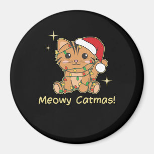 Cat Christmas Animals Cute Cats Meowy Catmas Magnet