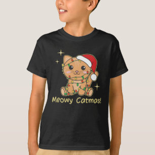 Cat Christmas Animals Cute Cats Meowy Catmas T-Shirt