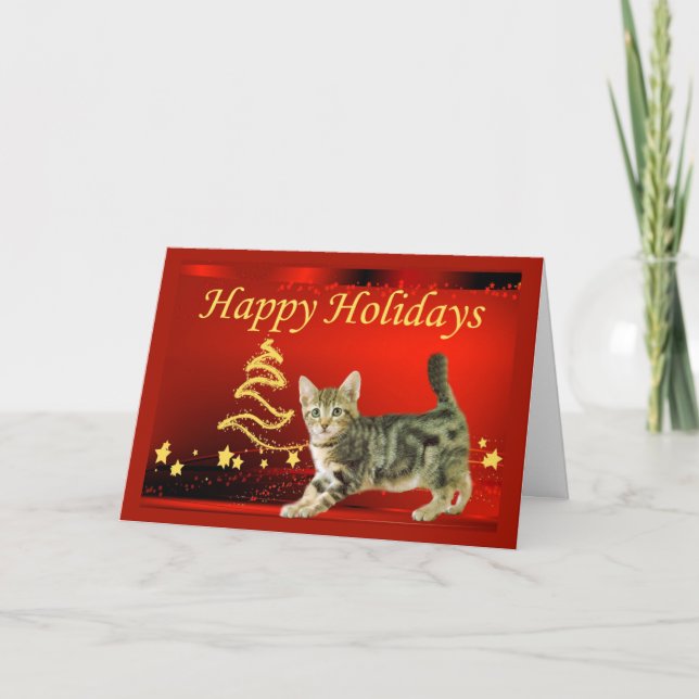 Cat Christmas Card (Front)