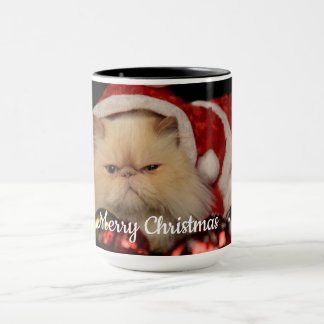 Cat Christmas Custom Photo Mug