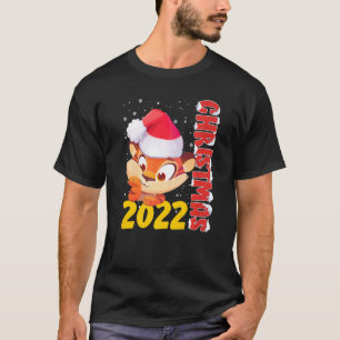 Cat Christmas Cute Cat Santa Hat Ugly Christmas T-Shirt