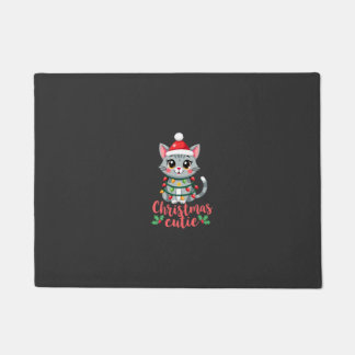 Cat Christmas Cutie Cats Christmas T-Shirt for Men Doormat