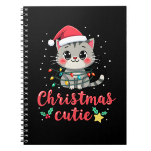 Cat Christmas Cutie Cats Christmas T-Shirt for Men Notebook