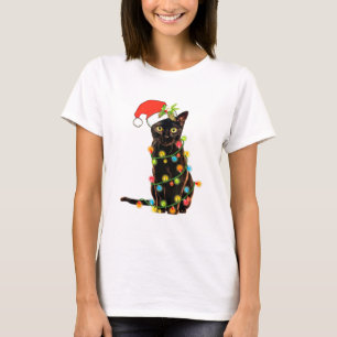 Cat Christmas Funny Meowy Christmas Tree Cat T-Shirt