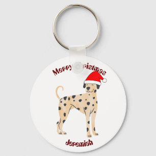 cat christmas gift, customise personalised name key ring