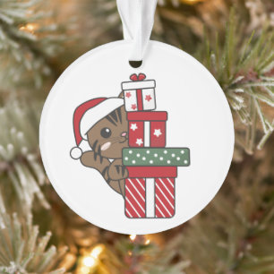 Cat Christmas Gift Winter Animals Cats Ornament