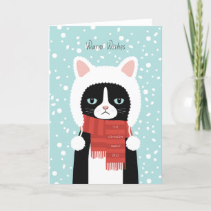 Cat Christmas Holiday Card