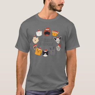 Cat Christmas Meowy Catmas Xmas Gift T-Shirt