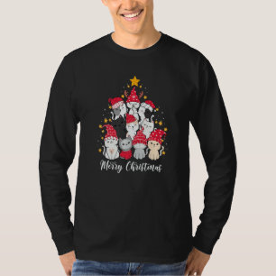 Cat Christmas Merry Catmas Xmas Cats Boys Girls T-Shirt
