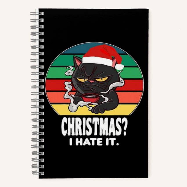 Cat Christmas  Notebook (Front)