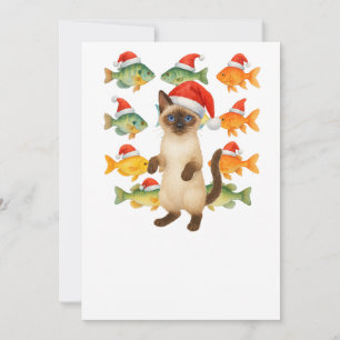 Cat Christmas Party  Invitation