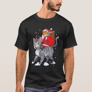 Cat Christmas Santa Caticorn Unicorn Meowy Catmas T-Shirt