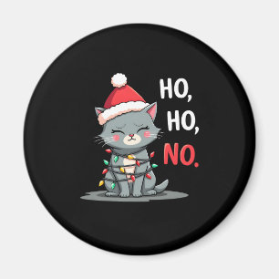 Cat Christmas Shirt Kids Funny Santa Cat Christmas Magnet