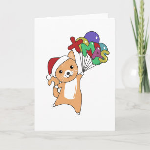 Cat Christmas Snow Winter Animals Cats Card