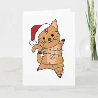 Cat Christmas Snow Winter Animals Cats Card