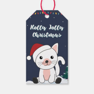 Cat Christmas Snow Winter Animals Cats Gift Tags