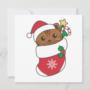 Cat Christmas Snow Winter Animals Cats Holiday Car Card