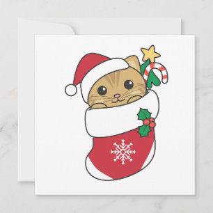 Cat Christmas Snow Winter Animals Cats Holiday Car Card