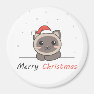 Cat Christmas Snow Winter Animals Cats Magnet