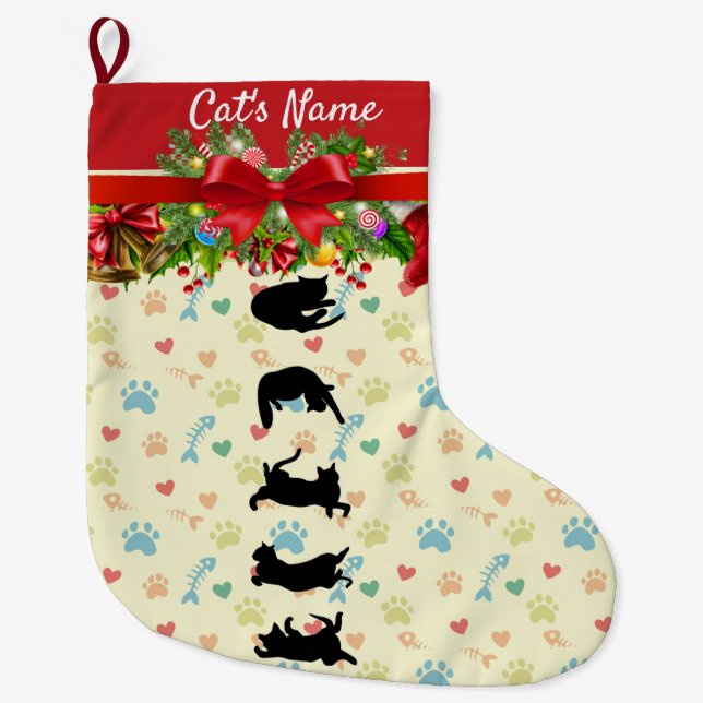 Cat Christmas Stocking (Front)