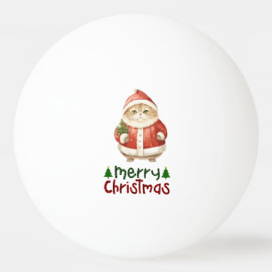 Cat Christmas themed for Animal Lovers Ping Pong Ball