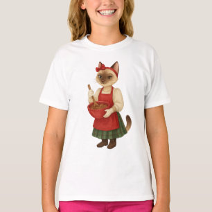Cat Christmas themed in Bakery Shop T-Shirt