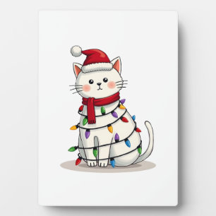 Cat Christmas Tree Christmas (4) Plaque