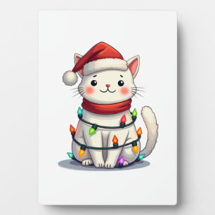 Cat Christmas Tree Christmas Plaque