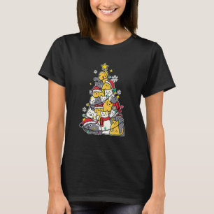 Cat Christmas Tree Merry Catmas Cat Christmas Cat T-Shirt