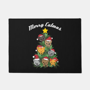 Cat Christmas Tree Xmas Christmas Present & Gift Doormat