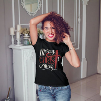 Cat Christmas Tree Xmas Girls Goys Meowy Catmas T-Shirt