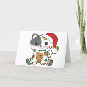 Cat Christmas Winter Animals Cats Holiday Card