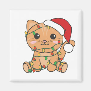 Cat Christmas Winter Animals Cats Magnet