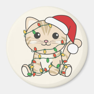 Cat Christmas Winter Animals Cats Magnet