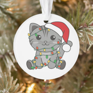 Cat Christmas Winter Animals Cats Ornament