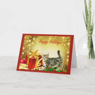 Cat Chrstmas Card
