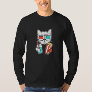 Cat Cinema Foodie T-Shirt