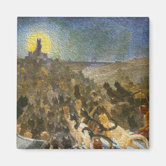 Cat City by artist Théophile Steinlen Magnet