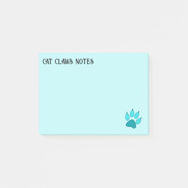 cat claws post-it notes (Front)