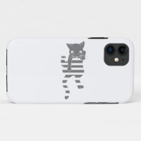 Cat climbing page lines - Choose background colour