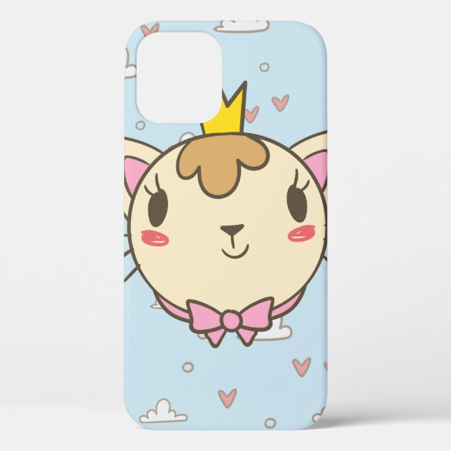 Cat cloud heart texture kitten Case-Mate iPhone case (Back)