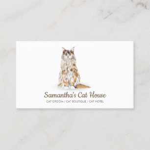 Cat Club Local Pet Community Business Card