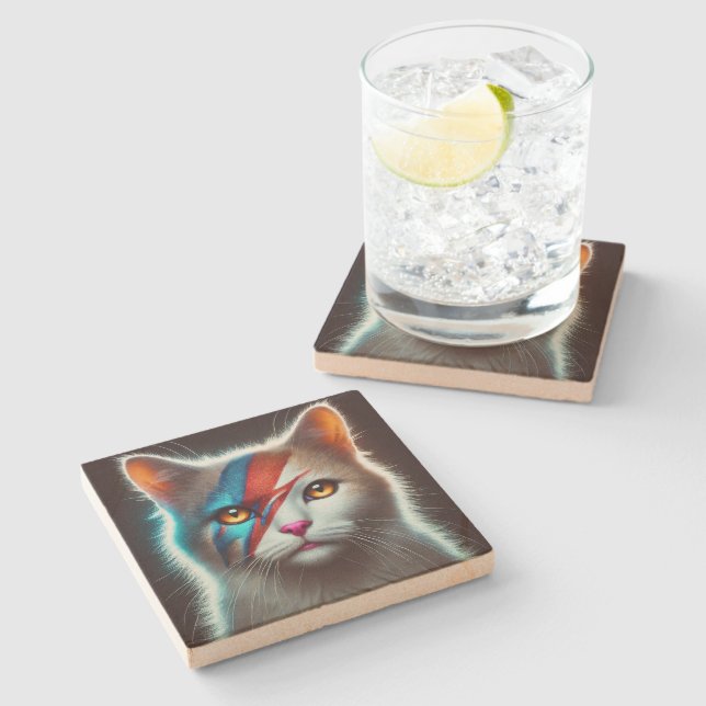 Cat coasters! stone coaster (Side)
