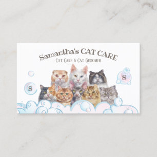 Cat Coat Care Specialist Business Card