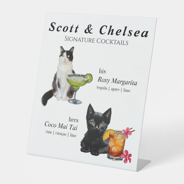 Cat Cocktail Sign (Front)