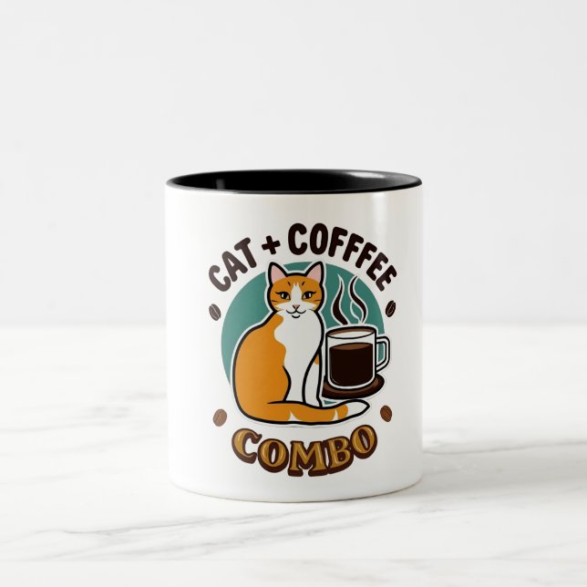 Cat + Coffee Combo Mug  (Center)