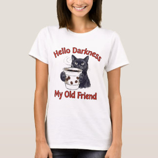 Cat Coffee Funny Caffeine Addict T-Shirt