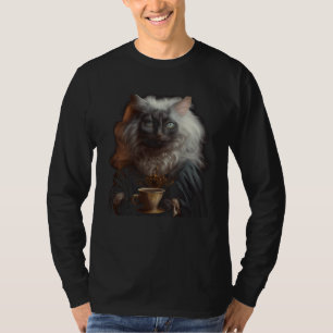 Cat Coffee Graphic Tees Men Women Boys Girls